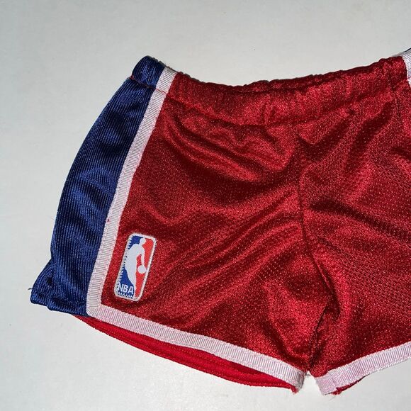 Build A Bear NBA Basketball Shorts Red White Blue Mesh Sport Clothes - Picture 2 of 4